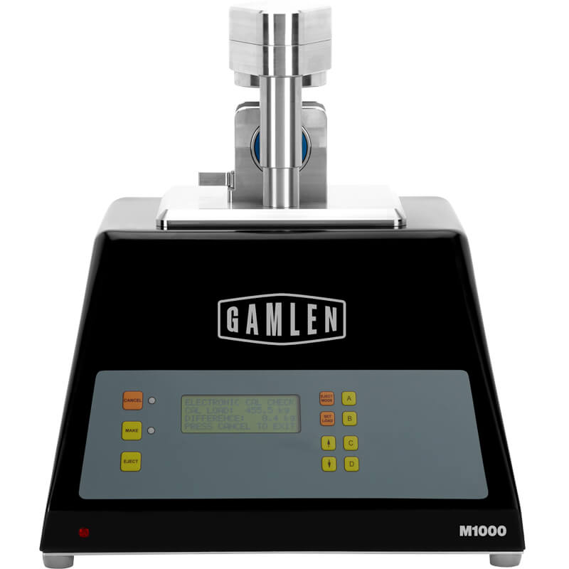 Gamlen M1000 - A portable benchtop tablet press for the small scale manufacture of custom tablets
