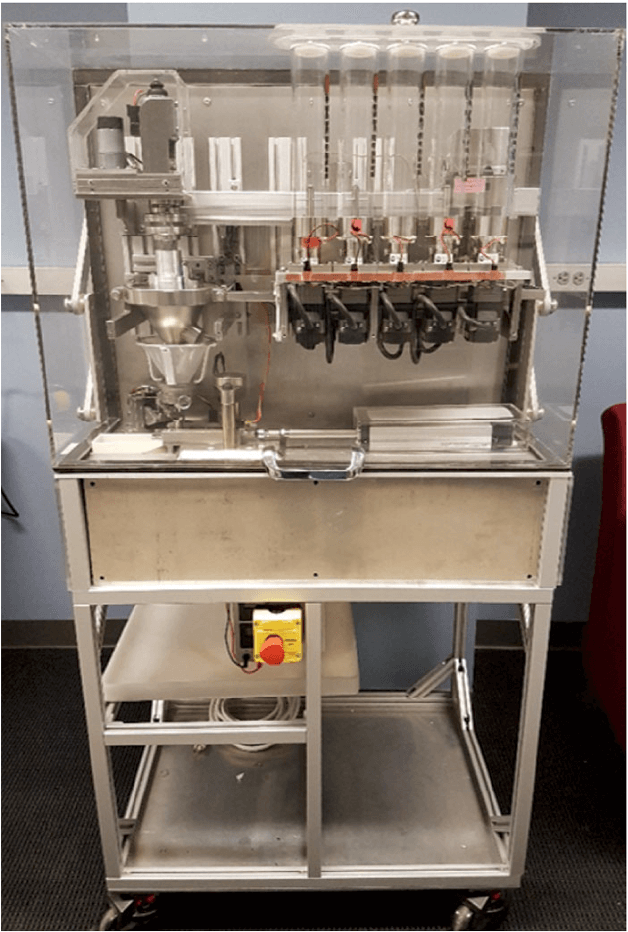 A Custom-made, miniaturised tableting system
