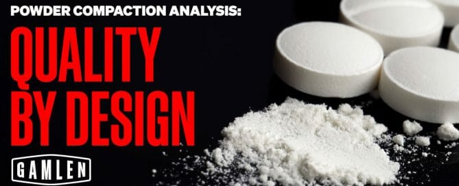 Powder compaction analysis: Quality by design